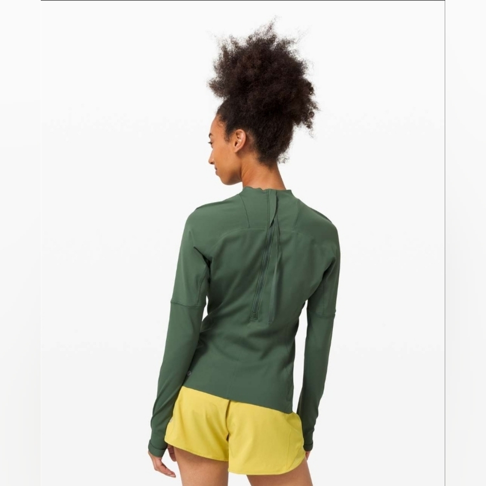 Lululemon Quickflash Pullover Algae Green Size 6 … - image 4